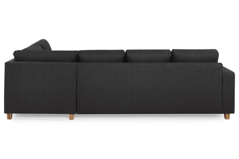 Crazy 4-sits Högervänd U-formad Large Soffa med Divan och Schäslong i Tyg - Antracit - Möbler - Vardagsrum - Soffor - U-soffor