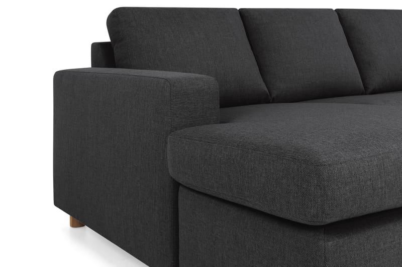 Crazy 4-sits Högervänd U-formad Large Soffa med Divan och Schäslong i Tyg - Antracit - Möbler - Vardagsrum - Soffor - U-soffor