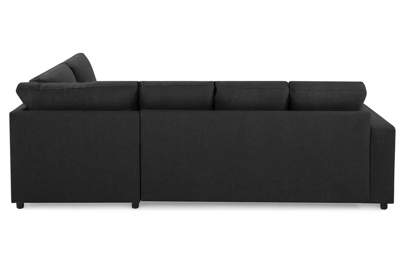 Crazy 4-sits Högervänd U-formad Large Soffa med Divan och Schäslong i Tyg - Antracit - Möbler - Vardagsrum - Soffor - U-soffor