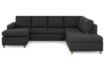 Crazy 4-sits Högervänd U-formad Large Soffa med Divan och Schäslong i Tyg