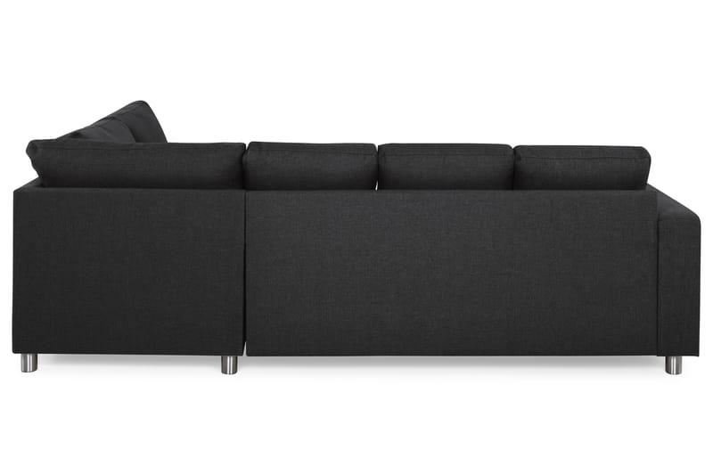 Crazy 4-sits Högervänd U-formad Large Soffa med Divan och Schäslong i Tyg - Antracit - Möbler - Vardagsrum - Soffor - U-soffor