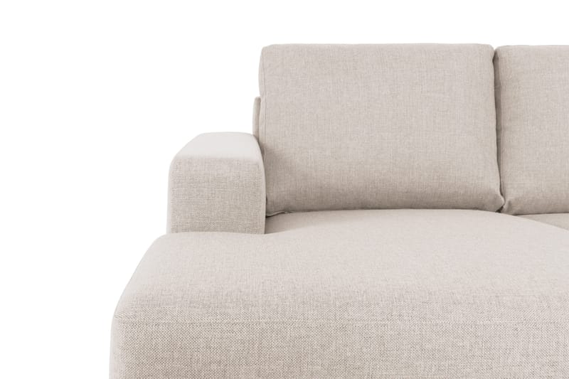 Crazy 4-sits Högervänd U-formad Large Soffa med Divan och Schäslong i Tyg - Beige - Möbler - Vardagsrum - Soffor - U-soffor
