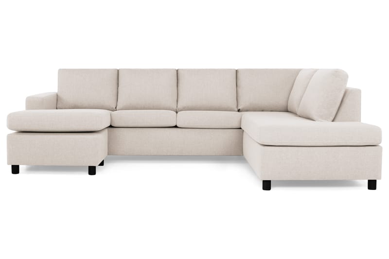 Crazy 4-sits Högervänd U-formad Large Soffa med Divan och Schäslong i Tyg - Beige - Möbler - Vardagsrum - Soffor - U-soffor