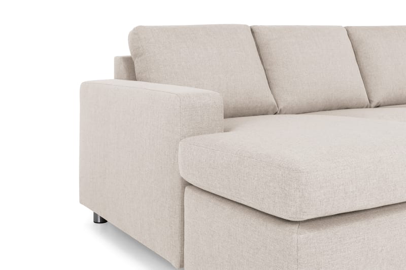Crazy 4-sits Högervänd U-formad Large Soffa med Divan och Schäslong i Tyg - Beige - Möbler - Vardagsrum - Soffor - U-soffor