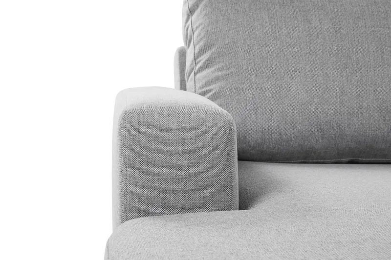 Crazy 4-sits Högervänd U-formad Large Soffa med Divan och Schäslong i Tyg - Grå - Möbler - Vardagsrum - Soffor - U-soffor