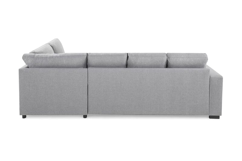 Crazy 4-sits Högervänd U-formad Large Soffa med Divan och Schäslong i Tyg - Grå - Möbler - Vardagsrum - Soffor - U-soffor