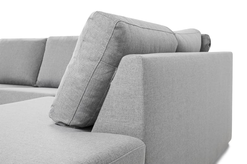 Crazy 4-sits Högervänd U-formad Large Soffa med Divan och Schäslong i Tyg - Grå - Möbler - Vardagsrum - Soffor - U-soffor