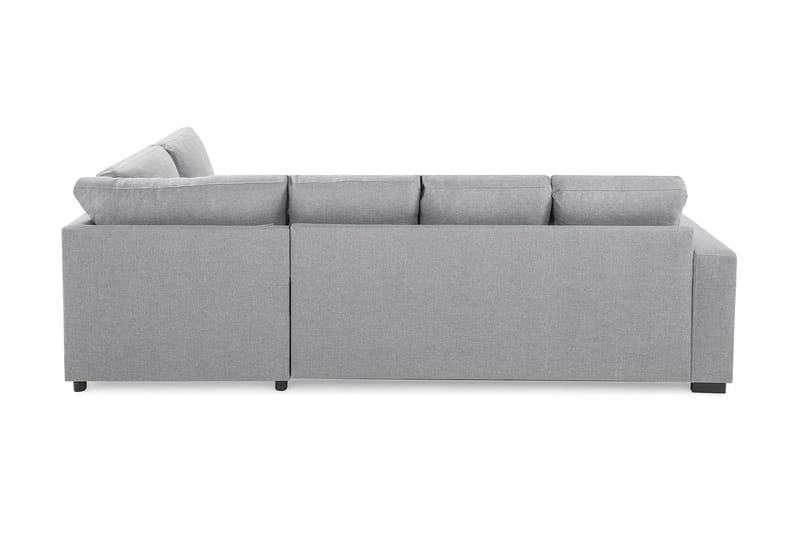 Crazy 4-sits Högervänd U-formad Large Soffa med Divan och Schäslong i Tyg - Grå - Möbler - Vardagsrum - Soffor - U-soffor