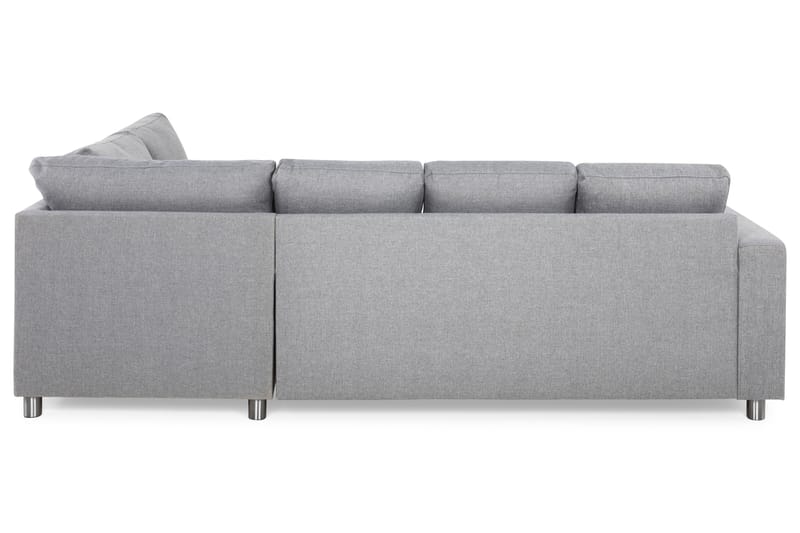 Crazy 4-sits Högervänd U-formad Large Soffa med Divan och Schäslong i Tyg - Grå - Möbler - Vardagsrum - Soffor - U-soffor