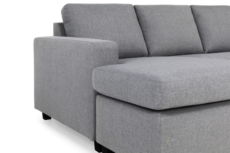 Crazy 4-sits Högervänd U-formad Large Soffa med Divan och Schäslong i Tyg - Grå - Möbler - Vardagsrum - Soffor - U-soffor