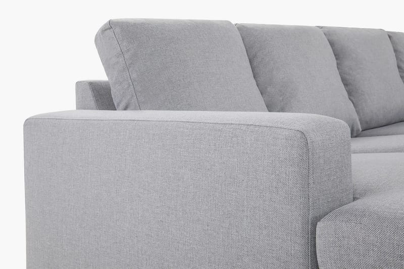 Crazy 4-sits Högervänd U-formad Large Soffa med Divan och Schäslong i Tyg - Grå - Möbler - Vardagsrum - Soffor - U-soffor