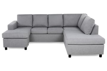 Crazy 4-sits Högervänd U-formad Large Soffa med Divan och Schäslong i Tyg