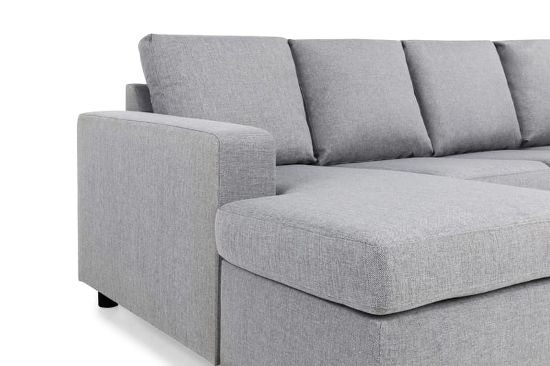 Crazy 4-sits Högervänd U-formad Large Soffa med Divan och Schäslong i Tyg - Grå - Möbler - Vardagsrum - Soffor - U-soffor