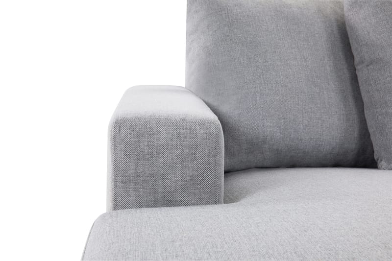 Crazy 4-sits Högervänd U-formad Large Soffa med Divan och Schäslong i Tyg inkl Kuvertkuddar - Grå - Möbler - Vardagsrum - Soffor - U-soffor