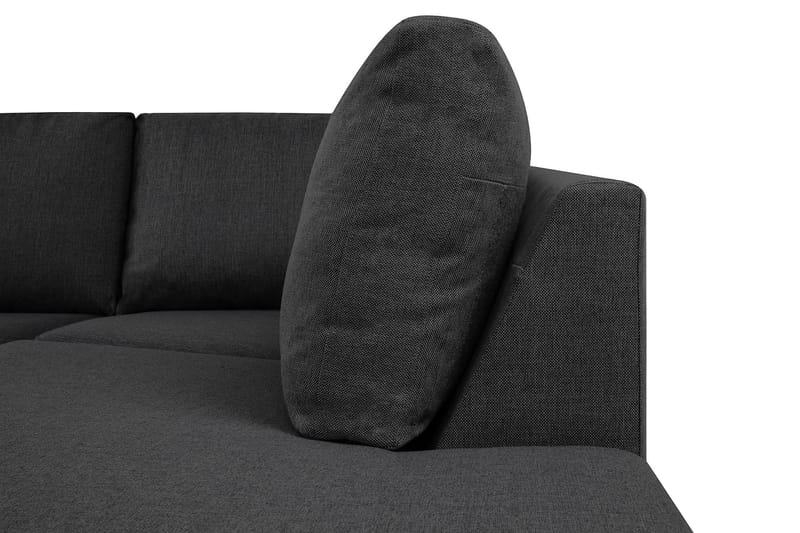 Crazy 4-sits Högervänd U-formad Large Soffa med Divan och Schäslong i Tyg - Mörkgrå - Möbler - Vardagsrum - Soffor - U-soffor