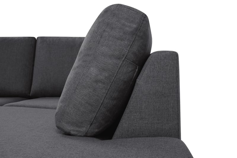 Crazy 4-sits Högervänd U-formad Large Soffa med Divan och Schäslong i Tyg - Mörkgrå - Möbler - Vardagsrum - Soffor - U-soffor