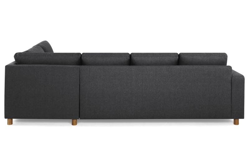 Crazy 4-sits Högervänd U-formad Large Soffa med Divan och Schäslong i Tyg - Mörkgrå - Möbler - Vardagsrum - Soffor - U-soffor
