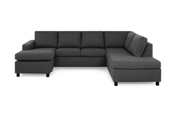 Crazy 4-sits Högervänd U-formad Large Soffa med Divan och Schäslong i Tyg
