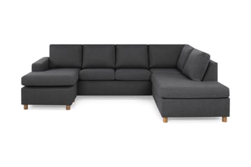 Crazy 4-sits Högervänd U-formad Large Soffa med Divan och Schäslong i Tyg
