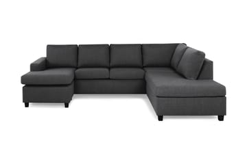 Crazy 4-sits Högervänd U-formad Large Soffa med Divan och Schäslong i Tyg