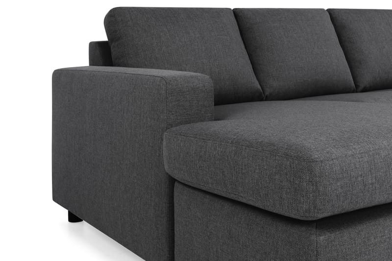 Crazy 4-sits Högervänd U-formad Large Soffa med Divan och Schäslong i Tyg - Mörkgrå - Möbler - Vardagsrum - Soffor - U-soffor