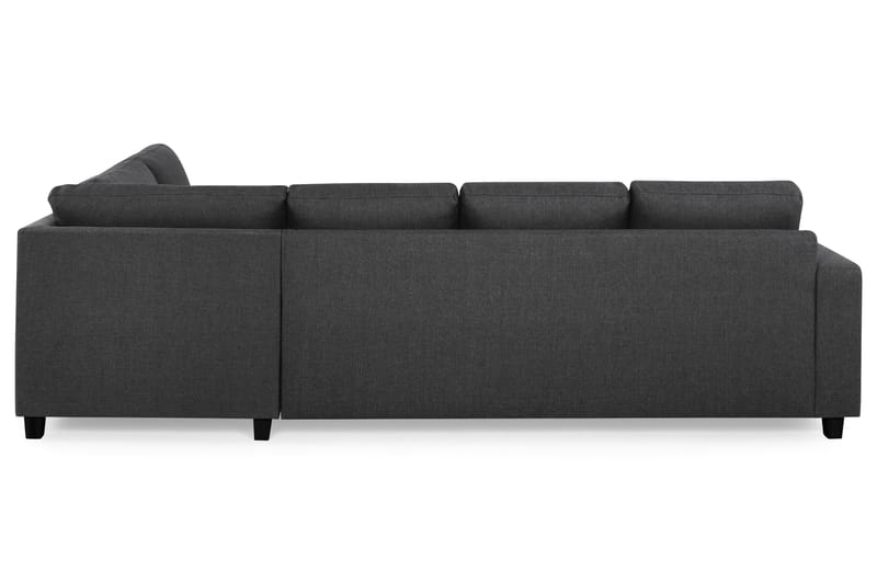 Crazy 4-sits Högervänd U-formad Large Soffa med Divan och Schäslong i Tyg - Mörkgrå - Möbler - Vardagsrum - Soffor - U-soffor