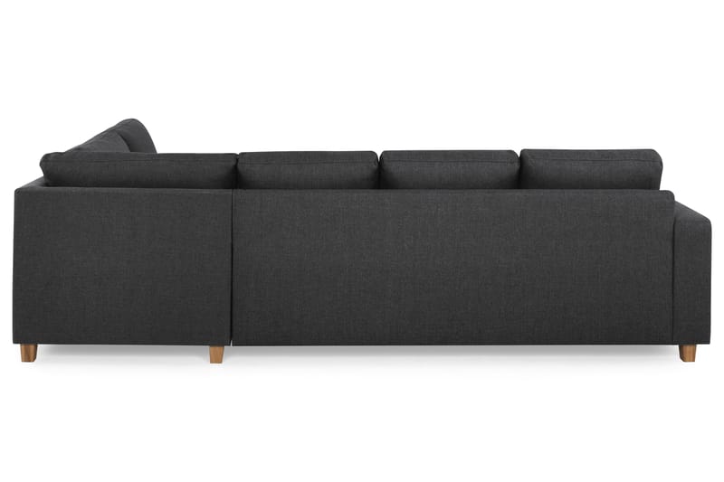 Crazy 4-sits Högerv änd U-formad Large Soffa med Divan och Schäslong i Tyg - Mörkgrå - Möbler - Vardagsrum - Soffor - U-soffor