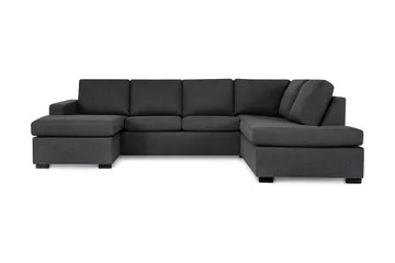 Crazy 4-sits Högervänd U-formad Large Soffa med Divan och Schäslong i Tyg