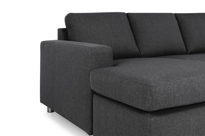 Crazy 4-sits Högervänd U-formad Large Soffa med Divan och Schäslong i Tyg - Mörkgrå - Möbler - Vardagsrum - Soffor - U-soffor