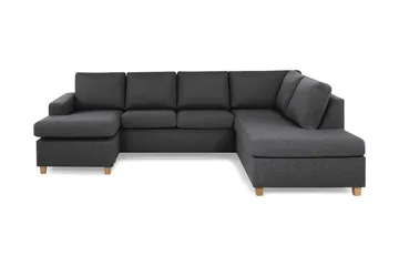 Crazy 4-sits Högervänd U-formad Large Soffa med Divan och Schäslong i Tyg