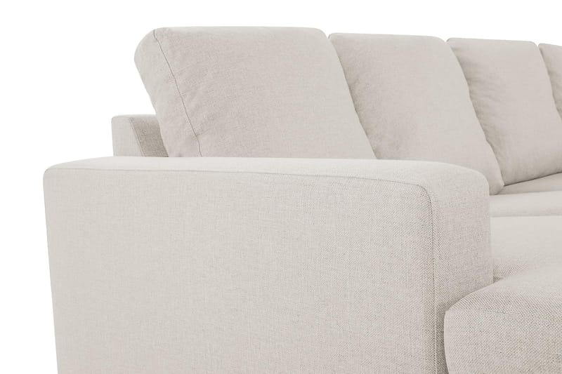 Crazy 4-sits Högervänd U-formad Small Soffa med Divan och Schäslong i Tyg - Beige - Möbler - Vardagsrum - Soffor - U-soffor