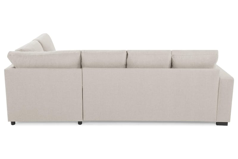 Crazy 4-sits Högervänd U-formad Small Soffa med Divan och Schäslong i Tyg - Beige - Möbler - Vardagsrum - Soffor - U-soffor