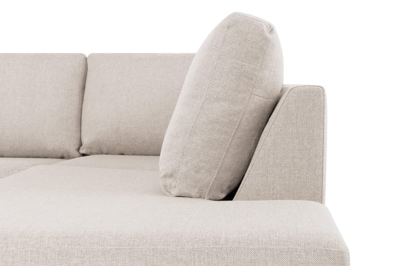 Crazy 4-sits Högervänd U-formad Small Soffa med Divan och Schäslong i Tyg - Beige - Möbler - Vardagsrum - Soffor - U-soffor