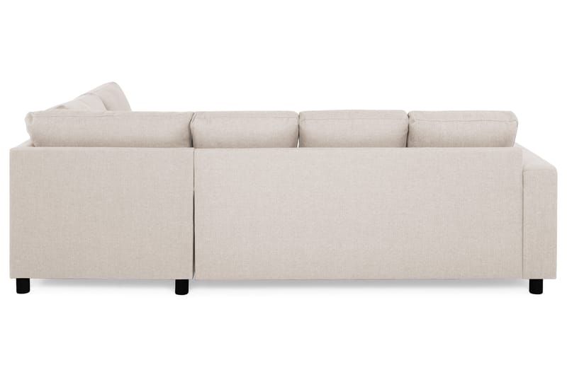 Crazy 4-sits Högervänd U-formad Small Soffa med Divan och Schäslong i Tyg - Beige - Möbler - Vardagsrum - Soffor - U-soffor