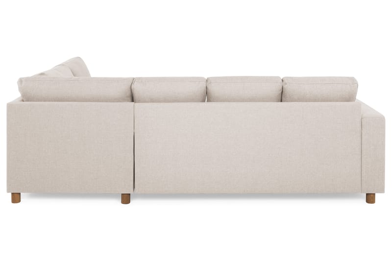 Crazy 4-sits Högervänd U-formad Small Soffa med Divan och Schäslong i Tyg - Beige - Möbler - Vardagsrum - Soffor - U-soffor