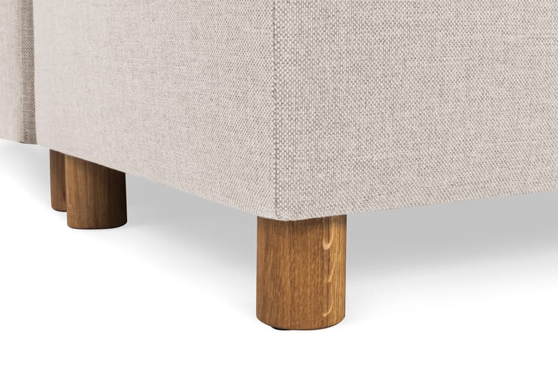 Crazy 4-sits Högervänd U-formad Small Soffa med Divan och Schäslong i Tyg - Beige - Möbler - Vardagsrum - Soffor - U-soffor