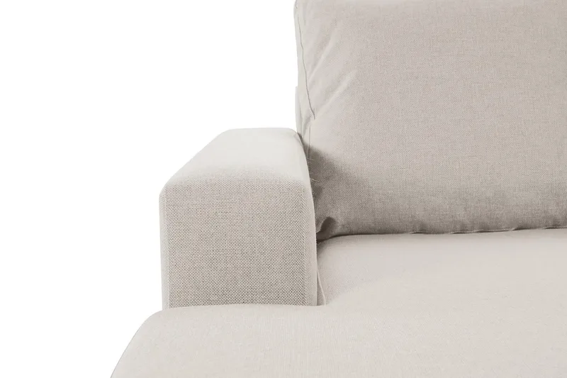 Crazy 4-sits Högervänd U-formad Small Soffa med Divan och Schäslong i Tyg - Beige - Möbler - Vardagsrum - Soffor - U-soffor