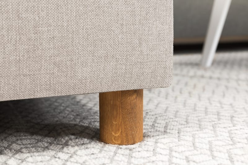 Crazy 4-sits Högervänd U-formad Small Soffa med Divan och Schäslong i Tyg - Beige - Möbler - Vardagsrum - Soffor - U-soffor