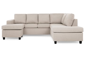 Crazy 4-sits Högervänd U-formad Small Soffa med Divan och Schäslong i Tyg