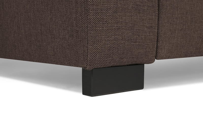 Crazy 4-sits Högervänd U-formad Small Soffa med Divan och Schäslong i Tyg - Brun - Möbler - Vardagsrum - Soffor - U-soffor