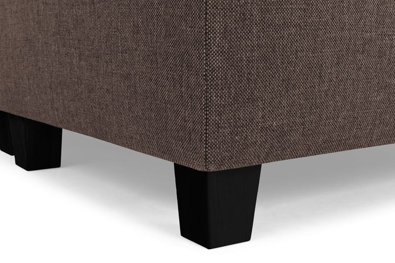 Crazy 4-sits Högervänd U-formad Small Soffa med Divan och Schäslong i Tyg - Brun - Möbler - Vardagsrum - Soffor - U-soffor