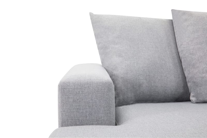 Crazy 4-sits Högervänd U-formad Small Soffa med Divan och Schäslong i Tyg inkl Kuvertkuddar - Grå - Möbler - Vardagsrum - Soffor - U-soffor