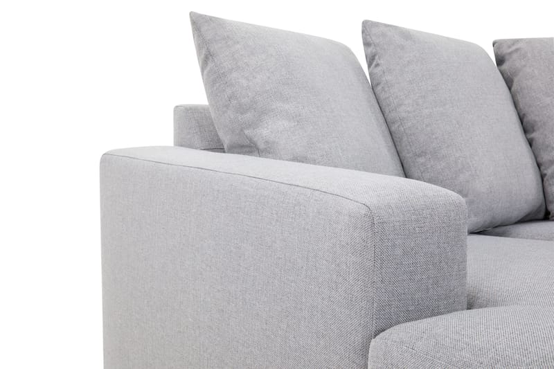 Crazy 4-sits Högervänd U-formad Small Soffa med Divan och Schäslong i Tyg inkl Kuvertkuddar - Grå - Möbler - Vardagsrum - Soffor - U-soffor