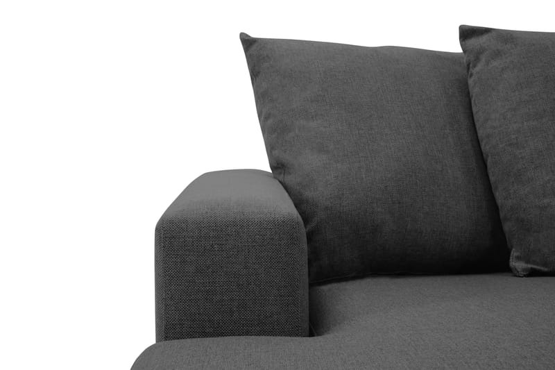 Crazy 4-sits Högervänd U-formad Small Soffa med Divan och Schäslong i Tyg inkl Kuvertkuddar - Mörkgrå - Möbler - Vardagsrum - Soffor - U-soffor