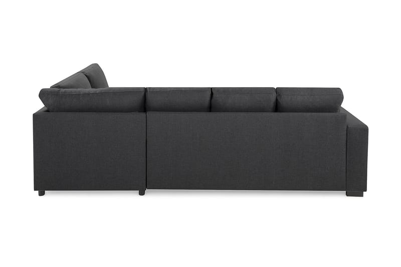 Crazy 4-sits Högervänd U-formad Small Soffa med Divan och Schäslong i Tyg - Mörkgrå - Möbler - Vardagsrum - Soffor - U-soffor