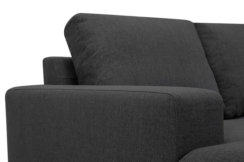 Crazy 4-sits Högervänd U-formad Small Soffa med Divan och Schäslong i Tyg - Mörkgrå - Möbler - Vardagsrum - Soffor - U-soffor