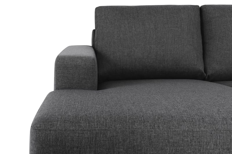 Crazy 4-sits Högervänd U-formad Small Soffa med Divan och Schäslong i Tyg - Mörkgrå - Möbler - Vardagsrum - Soffor - U-soffor