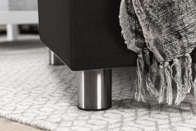 Crazy 4-sits Vänstervänd U-formad Large Soffa med Divan och Schäslong i Tyg - Antracit - Möbler - Vardagsrum - Soffor - U-soffor