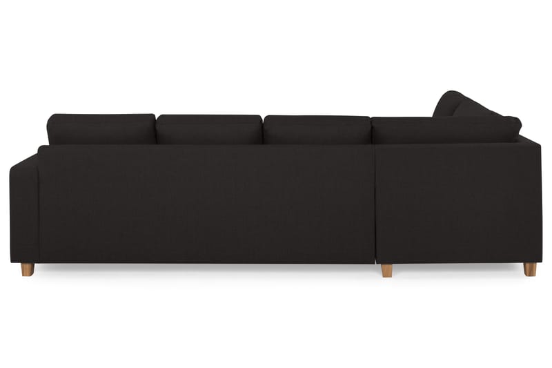 Crazy 4-sits Vänstervänd U-formad Large Soffa med Divan och Schäslong i Tyg - Antracit - Möbler - Vardagsrum - Soffor - U-soffor