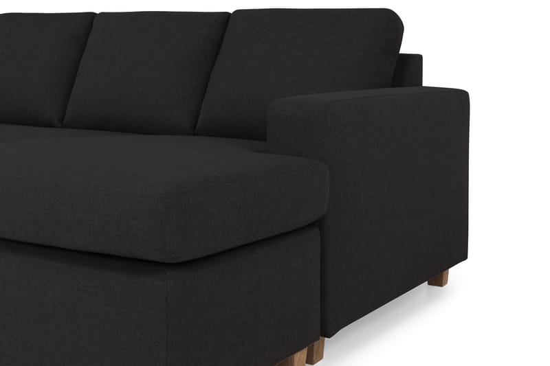 Crazy 4-sits Vänstervänd U-formad Large Soffa med Divan och Schäslong i Tyg - Antracit - Möbler - Vardagsrum - Soffor - U-soffor